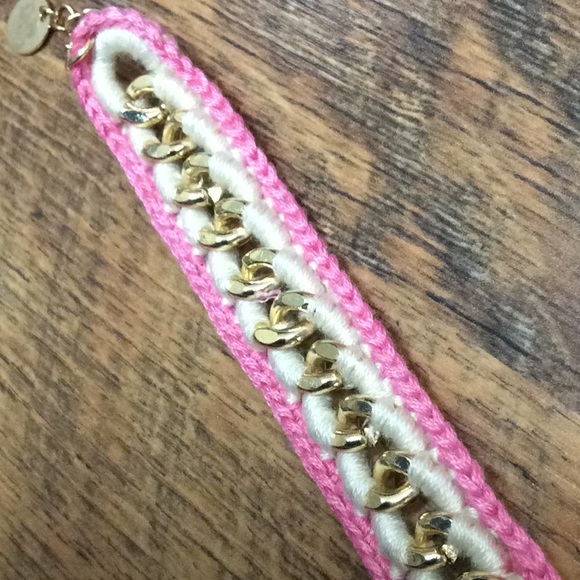 NIB Plunder Pink/White yard choker w/bracelet set - Picture 3 of 4